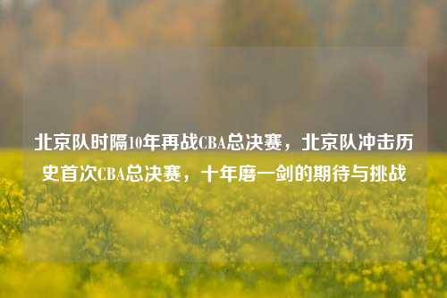 北京队时隔10年再战CBA总决赛，北京队冲击历史首次CBA总决赛，十年磨一剑的期待与挑战