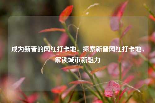 成为新晋的网红打卡地，探索新晋网红打卡地，解锁城市新魅力