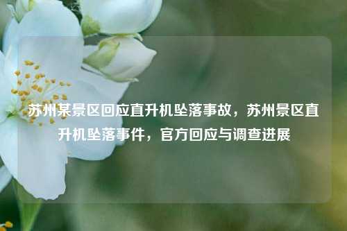 苏州某景区回应直升机坠落事故，苏州景区直升机坠落事件，官方回应与调查进展