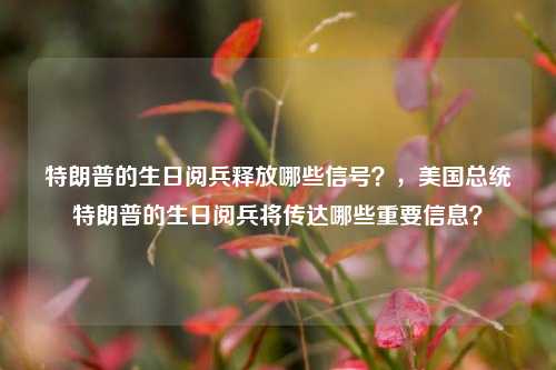 特朗普的生日阅兵释放哪些信号？，美国总统特朗普的生日阅兵将传达哪些重要信息？