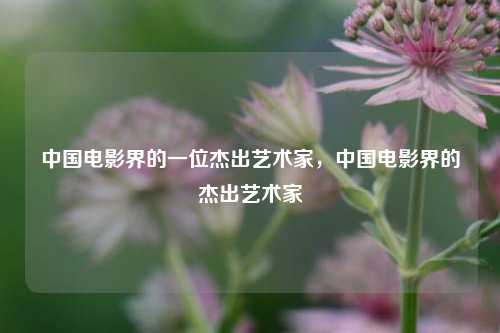 中国电影界的一位杰出艺术家，中国电影界的杰出艺术家