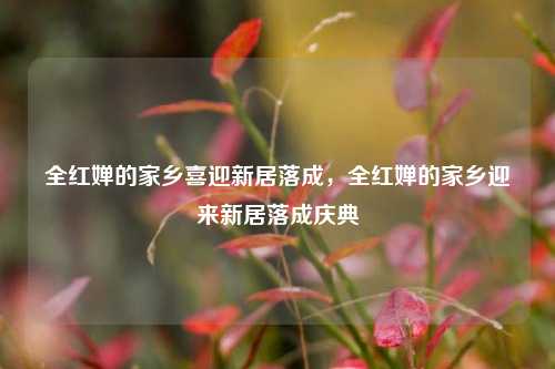 全红婵的家乡喜迎新居落成，全红婵的家乡迎来新居落成庆典