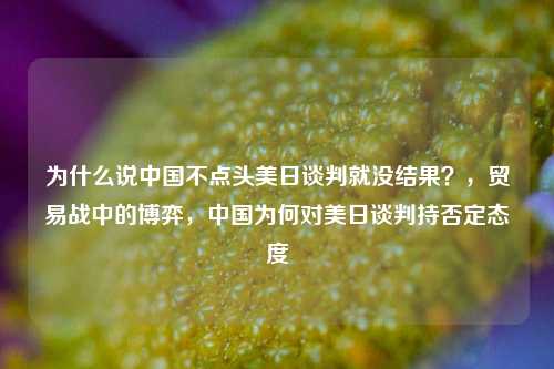 为什么说中国不点头美日谈判就没结果？，贸易战中的博弈，中国为何对美日谈判持否定态度