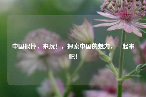 中国很棒，来玩！，探索中国的魅力，一起来吧！