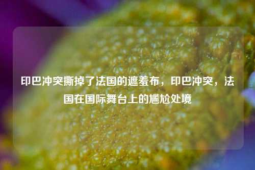 印巴冲突撕掉了法国的遮羞布，印巴冲突，法国在国际舞台上的尴尬处境
