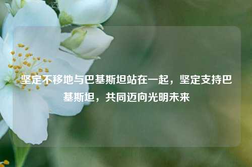 坚定不移地与巴基斯坦站在一起，坚定支持巴基斯坦，共同迈向光明未来