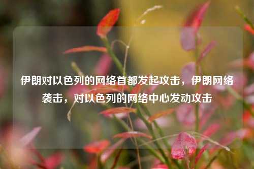 伊朗对以色列的网络首都发起攻击，伊朗网络袭击，对以色列的网络中心发动攻击