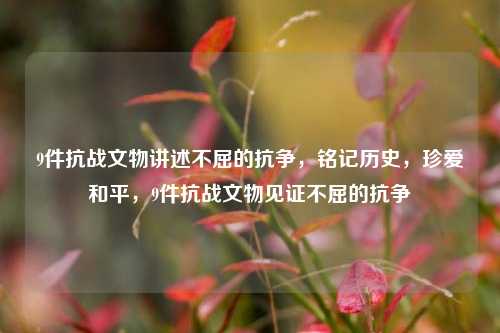 9件抗战文物讲述不屈的抗争，铭记历史，珍爱和平，9件抗战文物见证不屈的抗争