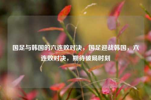 国足与韩国的六连败对决，国足迎战韩国，六连败对决，期待破局时刻
