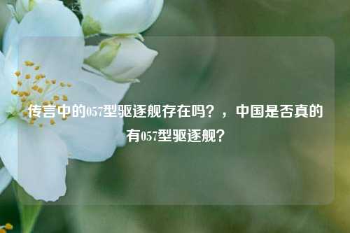 传言中的057型驱逐舰存在吗？，中国是否真的有057型驱逐舰？