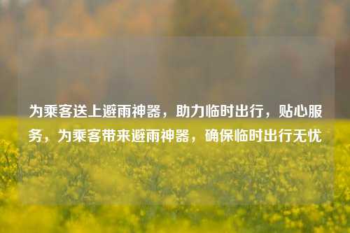 为乘客送上避雨神器，助力临时出行，贴心服务，为乘客带来避雨神器，确保临时出行无忧