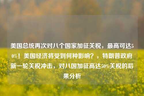 美国总统再次对八个国家加征关税，最高可达50%！美国经济将受到何种影响？，特朗普政府新一轮关税冲击，对八国加征高达50%关税的后果分析