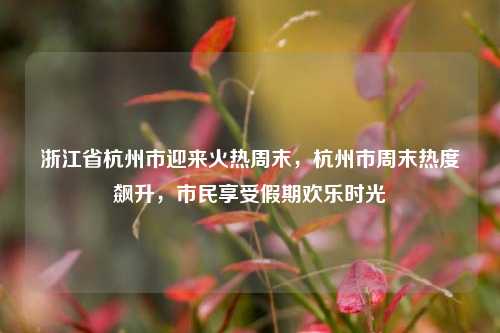 浙江省杭州市迎来火热周末，杭州市周末热度飙升，市民享受假期欢乐时光