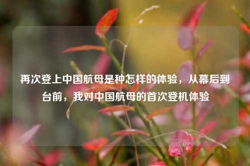 再次登上中国航母是种怎样的体验，从幕后到台前，我对中国航母的首次登机体验