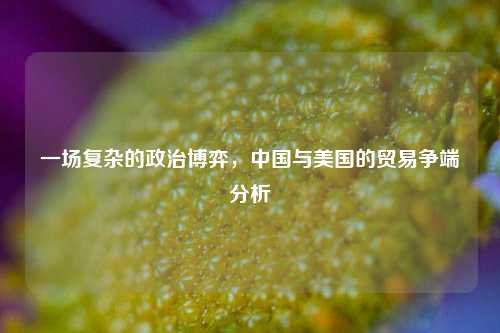 一场复杂的政治博弈，中国与美国的贸易争端分析