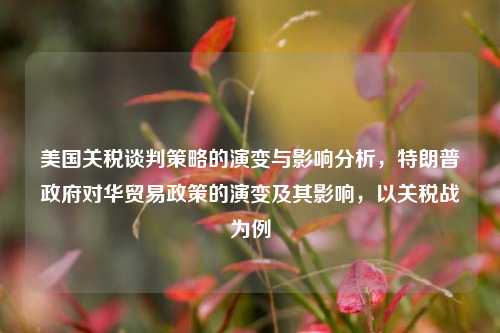 美国关税谈判策略的演变与影响分析，特朗普政府对华贸易政策的演变及其影响，以关税战为例