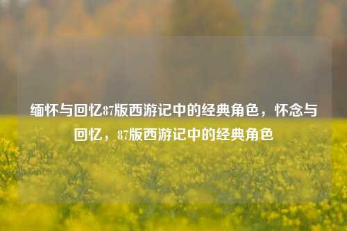 缅怀与回忆87版西游记中的经典角色，怀念与回忆，87版西游记中的经典角色