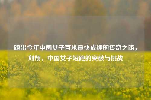 跑出今年中国女子百米最快成绩的传奇之路，刘翔，中国女子短跑的突破与挑战
