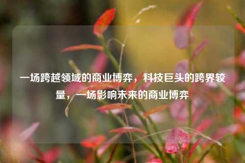 一场跨越领域的商业博弈，科技巨头的跨界较量，一场影响未来的商业博弈
