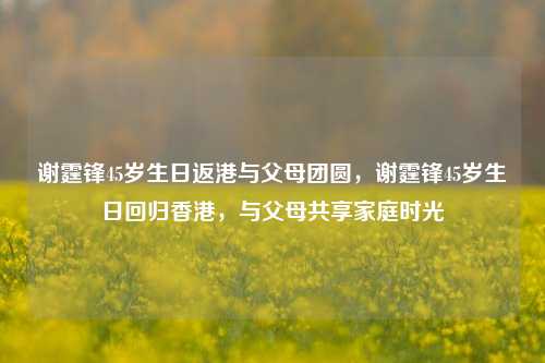 谢霆锋45岁生日返港与父母团圆，谢霆锋45岁生日回归香港，与父母共享家庭时光